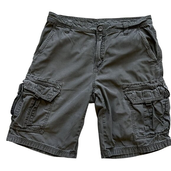 The North Face Mens 34 Utility Cargo Shorts Charcoal Gray Gorpcore Skater Grunge - Picture 8 of 11